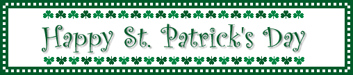 HAPPY ST. PATRICK'S DAY!