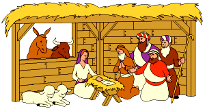 SHEPARDS AND 3 WISE MEN CAME TO HONOR THE CHRIST CHILD